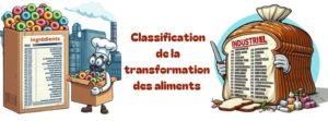 Classification de la transformations des aliments